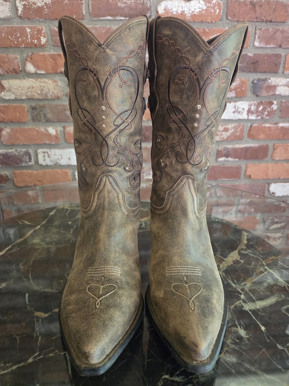 Durango Brown Distressed Leather Western Boots